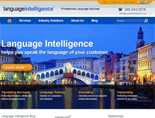 Tablet Screenshot of languageintelligence.com